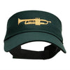 Trumpet Embroidered Cotton Twill Visor