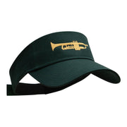 Trumpet Embroidered Cotton Twill Visor