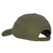 Jamaica Flag with Letters Embroidered Washed Cotton Twill Cap