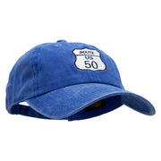 US 50 Embroidered Unstructured Cotton Cap