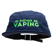 I'd Rather Be VapingEmbroidered Classic Jockey Cap