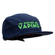 I'd Rather Be VapingEmbroidered Classic Jockey Cap