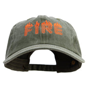 On Fire for Rescue Embroidered Cotton Twill Premium Pigment Dyed Cap - Olive OSFM