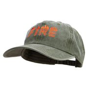 On Fire for Rescue Embroidered Cotton Twill Premium Pigment Dyed Cap - Olive OSFM