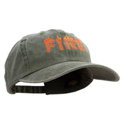 On Fire for Rescue Embroidered Cotton Twill Premium Pigment Dyed Cap - Olive OSFM