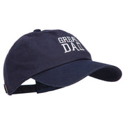 Great Dad Embroidered Unstructured Cotton Cap