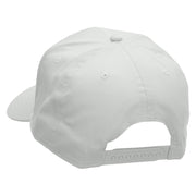 NYC Taxi Embroidered Solid Cotton Twill Pro Style Cap - White OSFM