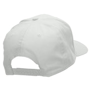 NYC Taxi Embroidered Solid Cotton Twill Pro Style Cap - White OSFM