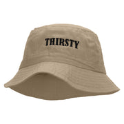 THIRSTY Embroidered Bucket Hat