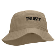 THIRSTY Embroidered Bucket Hat