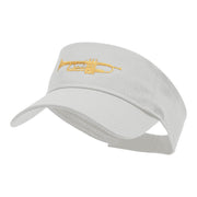 Trumpet Embroidered Cotton Twill Visor