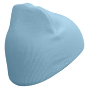 Mom Embroidered 8 inch Acrylic Short Blank Beanie - Lt-Blue OSFM