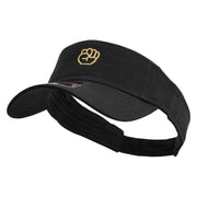 Fist Logo Embroidered Cotton Twill Sun Visor - Black OSFM