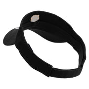 Fist Logo Embroidered Cotton Twill Sun Visor - Black OSFM