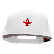 BlackSmith Embroidered Prostyle Snapback - White OSFM