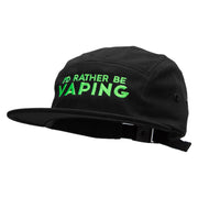 I'd Rather Be VapingEmbroidered Classic Jockey Cap