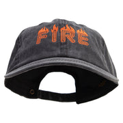 On Fire for Rescue Embroidered Cotton Twill Premium Pigment Dyed Cap - Black OSFM