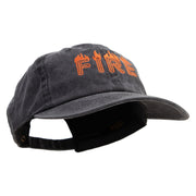 On Fire for Rescue Embroidered Cotton Twill Premium Pigment Dyed Cap - Black OSFM