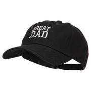 Great Dad Embroidered Unstructured Cotton Cap