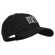 Great Dad Embroidered Unstructured Cotton Cap