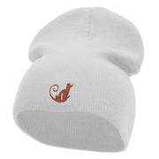 Monkey Insignia Embroidered Short Beanie