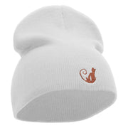 Monkey Insignia Embroidered Short Beanie