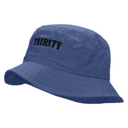 THIRSTY Embroidered Bucket Hat