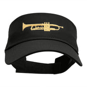 Trumpet Embroidered Cotton Twill Visor