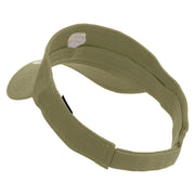 Fist Logo Embroidered Cotton Twill Sun Visor - Khaki OSFM