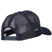 US Navy Seabee Retired Embroidered Solid Cotton Mesh Pro Cap