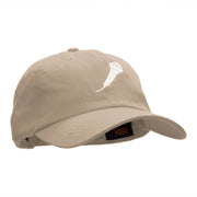 Microphone Embroidered Washed Cap