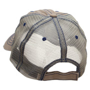 Sunset Cruise Embroidered Low Profile Special Cotton Mesh Cap - Khaki OSFM