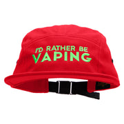 I'd Rather Be VapingEmbroidered Classic Jockey Cap