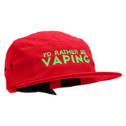 I'd Rather Be VapingEmbroidered Classic Jockey Cap