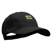 Chill Axin Embroidered New Low Profile Organic Cotton Cap - Black OSFM