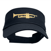 Trumpet Embroidered Cotton Twill Visor