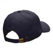 Microphone Embroidered Washed Cap