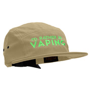 I'd Rather Be VapingEmbroidered Classic Jockey Cap