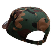 Officially Licensed United States Navy Seabee Veteran Unstructured Low Profile 6 panel Cotton Cap - Green-Camo OSFM