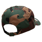 Officially Licensed United States Navy Seabee Veteran Unstructured Low Profile 6 panel Cotton Cap - Green-Camo OSFM