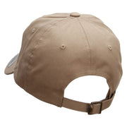 Officially Licensed United States Navy Seabee Veteran Unstructured Low Profile 6 panel Cotton Cap - Khaki OSFM