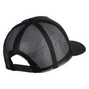 Aces Black Patched Summer Foam Mesh Trucker Cap - Black OSFM
