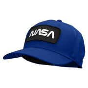 NASA Black and White Logo Embroidered Patched Solid Twill Cap