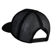 Maine State Moose Patched Premium Trucker Mesh Cap - Black OSFM