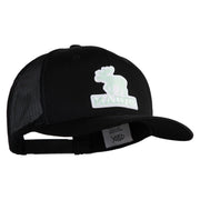 Maine State Moose Patched Premium Trucker Mesh Cap - Black OSFM