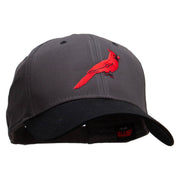 Cardinal Iron Patched Two Tone Cotton Twill Low Profile Strap Cap - Black-Charcoal OSFM