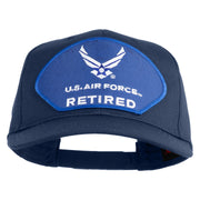 U.S. Air Force Retired Blue Patched Solid Cotton Twill Pro Style Cap - Navy OSFM