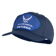 U.S. Air Force Retired Blue Patched Solid Cotton Twill Pro Style Cap - Navy OSFM