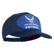 U.S. Air Force Retired Blue Patched Solid Cotton Twill Pro Style Cap - Navy OSFM