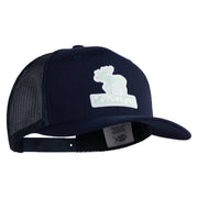 Maine State Moose Patched Premium Trucker Mesh Cap - Navy OSFM